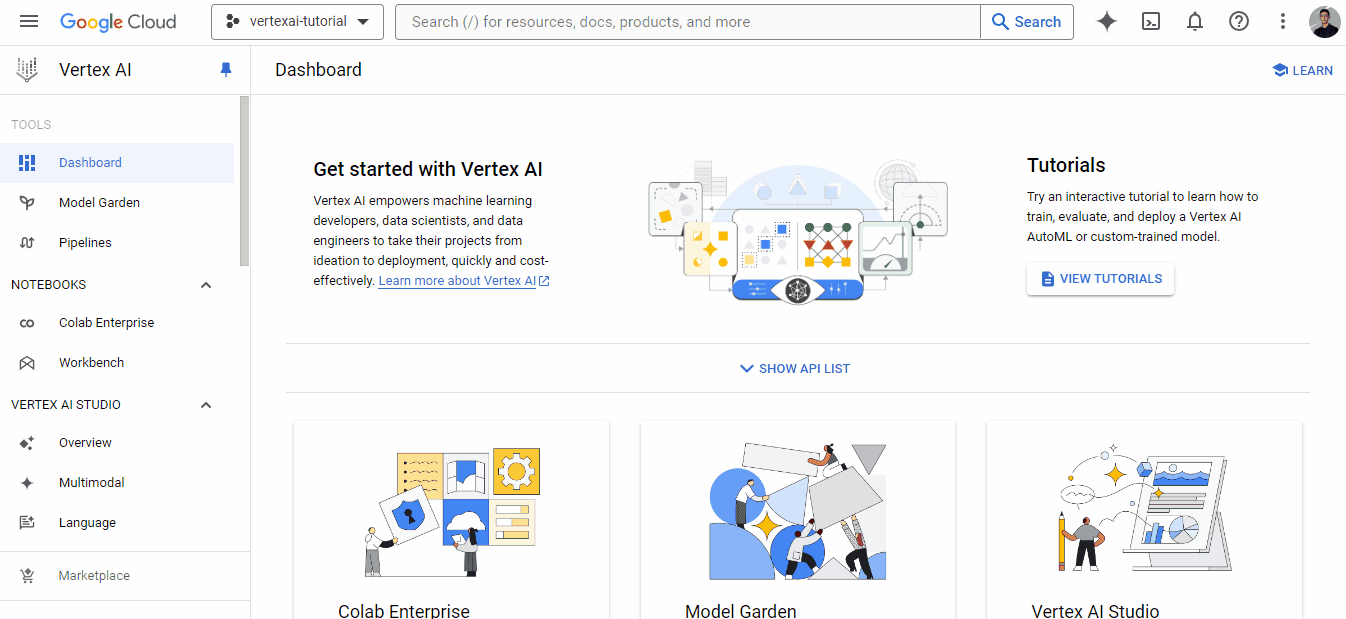Una GIF che mostra come collegare un account di fatturazione a un progetto Google Cloud