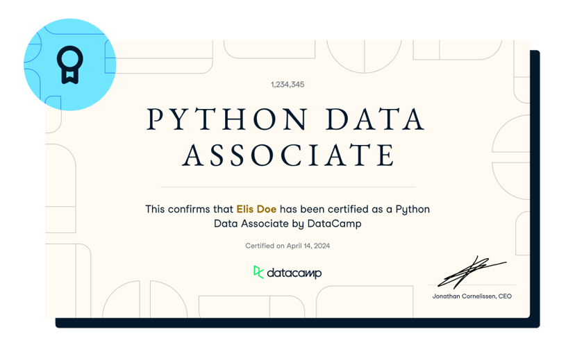 Python Data Associate Certification | DataCamp