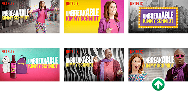 A sample of artwork for Netflix’s Unbreakable Kimmy Schmidt